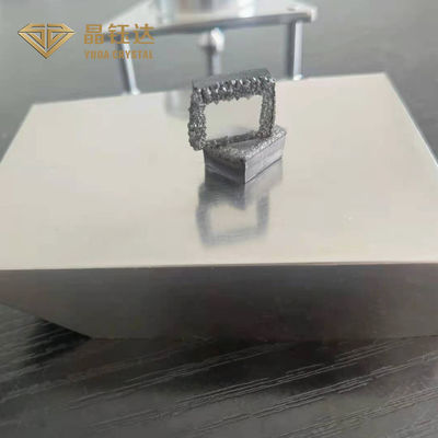 Gewachsene Diamanten VS+-Klarheit Handhabung- am Bodenfarbchemiefasergewebe-raue Diamant CVD künstlich