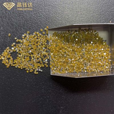 1.0mm bis 4.0mm HPHT monokristalline Diamanten färben Hochdruckhohe temperatur gelb