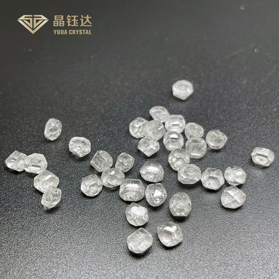 Yuda Kristall 3,0 - 4,0 ct Weiß VVS VS HPHT Roher ungeschnittener Diamanten Kunststoff-Labor Diamanten