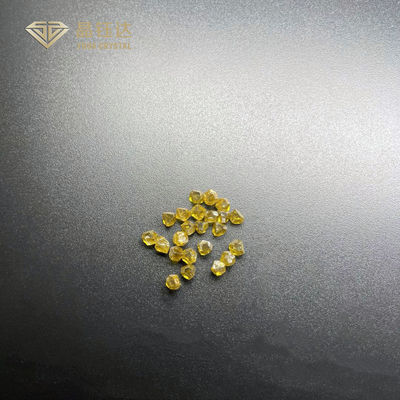 Gelbes ungeschnittenes synthetisches HPHT einzelner Crystal Diamonds For Cutting Tools