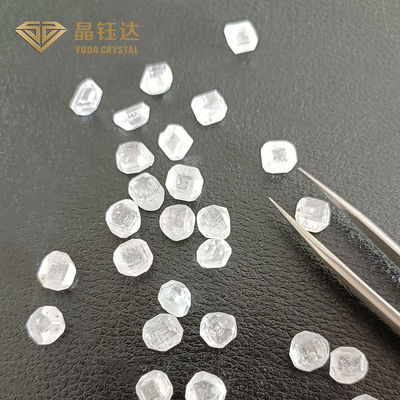 Ungeschnittene künstliche Diamanten 1.0ct 2.0ct 3.0ct polierten rundes Brillantschliff