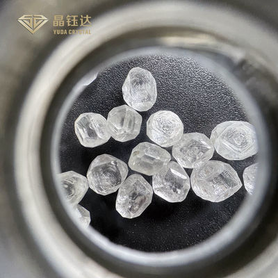 Yuda Kristall 3,0 - 4,0 ct Weiß VVS VS HPHT Roher ungeschnittener Diamanten Kunststoff-Labor Diamanten