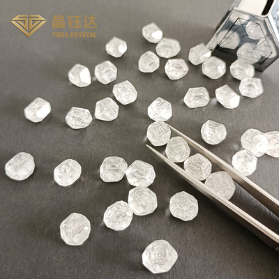 Rechteckige 7mm 9mm DEF Farbe HPHT Rohdiamant für den Ring