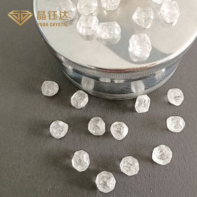 Rechteckige 7mm 9mm DEF Farbe HPHT Rohdiamant für den Ring